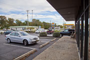 Ridgewood Plaza parking lot view